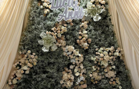 Montaje de salón para celebración de boda tradicional china en Hacienda Azahares