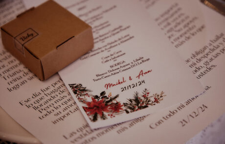 Detalle de la decoración de mesa en Hacienda Azahares